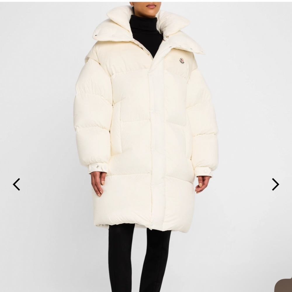NWT Moncler Verone 2 Snap Front Puffer Jacket Size 2 Feather Down